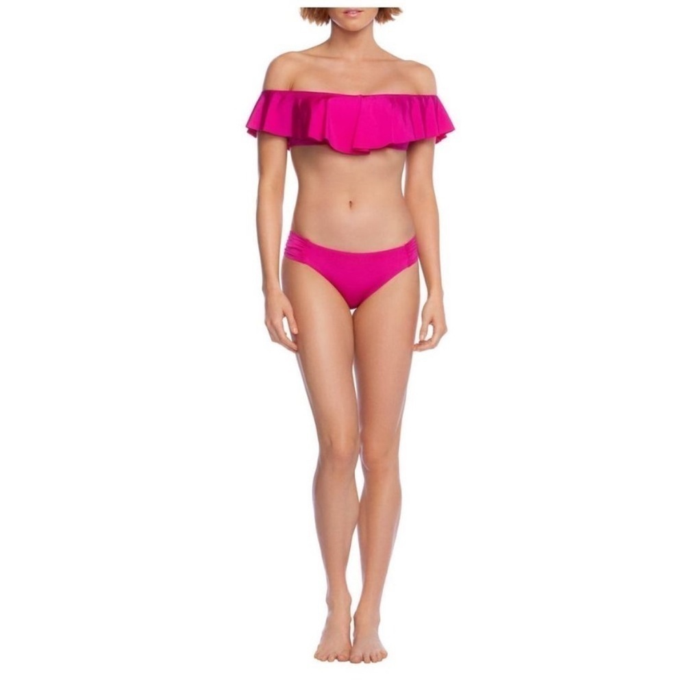 NWT Trina Turk Monaco Off The Shoulder 2 Piece Swim Suit 12